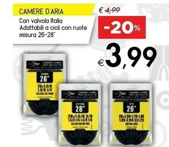 Bennet Camere D'aria Con Valvola Italia offerta
