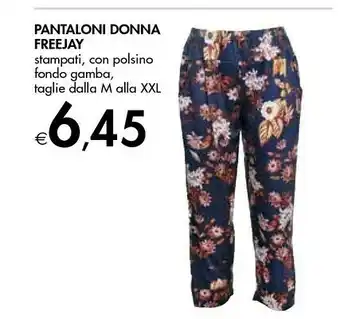 Bennet Pantaloni Donna Freejay Stampati offerta