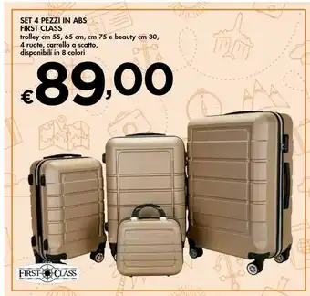 Bennet First Class Set 4 Pezzi In ABS Trolley offerta