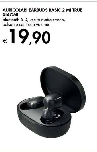 Bennet Xiaomi Mi True Wireless Earbuds Basic 2 Cuffie Auricolare Nero Bluetooth offerta