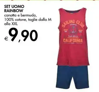 Bennet Rainbow Set Uomo Caotta E Bermuda offerta