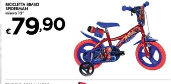 Bennet Bicicletta Bimbo Spiderman offerta