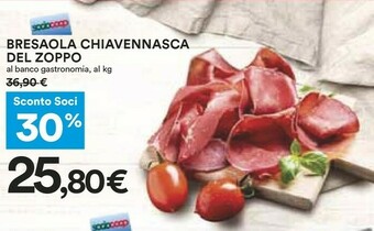 Coop Del zoppo Bresaola offerta