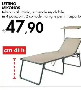 Bennet Mikonos Mikonos Lettino offerta