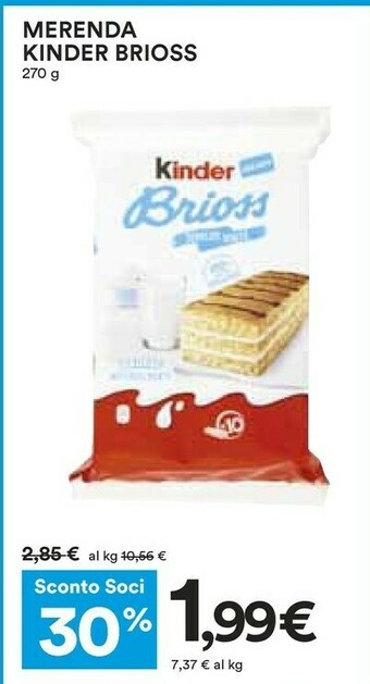 Coop Kinder  Brioss offerta