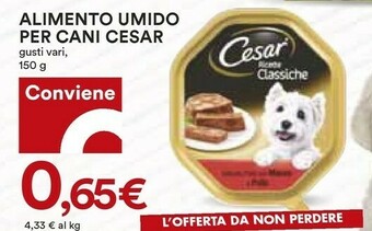 Coop Cesar Cibo per cani offerta