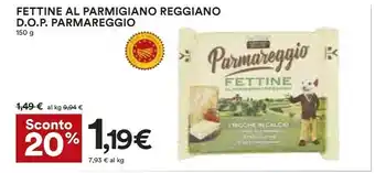 Coop Parmareggio Sottilette offerta