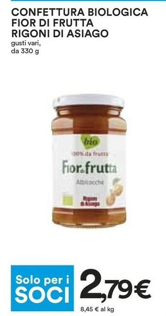 Coop Asiago Marmellata offerta