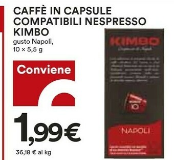 Coop Nespresso Cialde caffè offerta