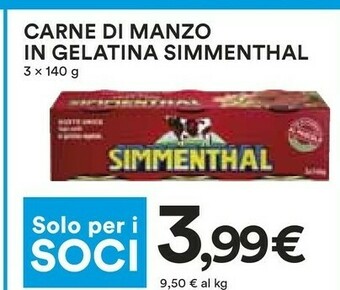 Coop Simmenthal Carne in scatola offerta