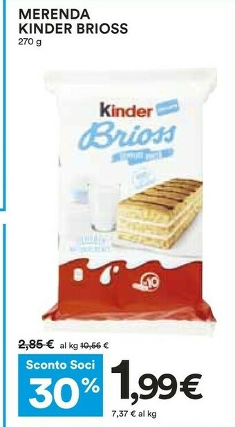 Coop Kinder  Brioss offerta