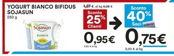 Coop Sojasun Yogurt offerta