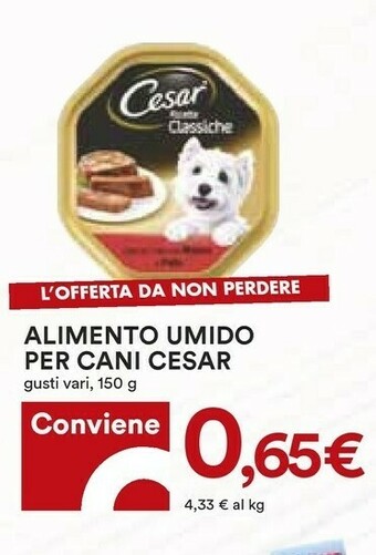 Coop Cesar Cibo per cani offerta