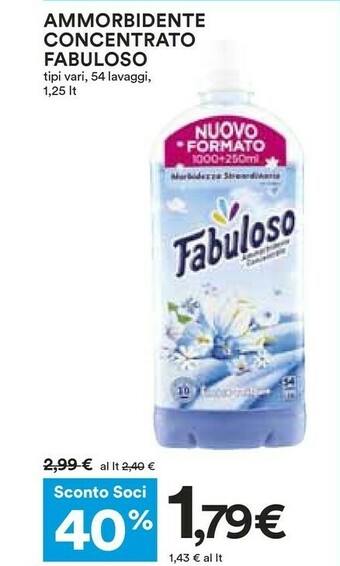 Coop Fabuloso Ammorbidente offerta