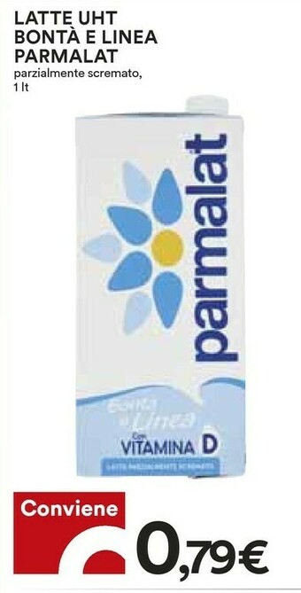 Coop Parmalat Latte parzialmente scremato offerta