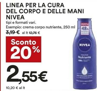 Coop Nivea Crema corpo offerta