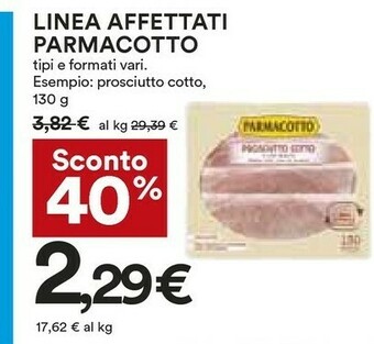 Coop Parmacotto Prosciutto cotto offerta