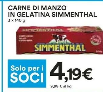 Coop Simmenthal Carne in scatola offerta