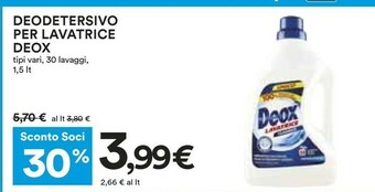 Coop Detersivo lavatrice offerta