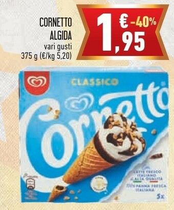 Conad Algida Cornetto Nocciola 375 G(ml) offerta