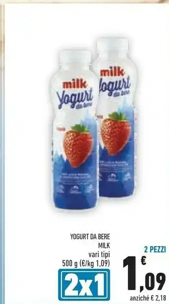 Conad Milk Yougurt Da Bere 500 G offerta