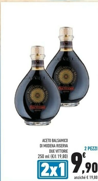Conad Due vittorie Aceto Balsamico Di Modena Riserva 250 Ml offerta