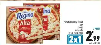 Conad Cameo Pizza Regina Margherita Alta Surgelata 375 G offerta