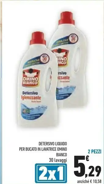 Conad Omino Bianco Detersivo Liquido Per Bucato In Lavatrice 30 Lavaggi offerta