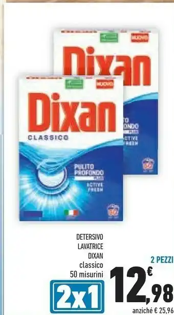 Conad Dixan Detersivo Lavatrice Classico 50 Misurini offerta