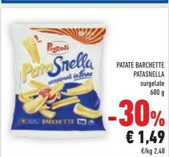 Conad Pizzoli Pata Snella Barchette 600 G(ml) offerta