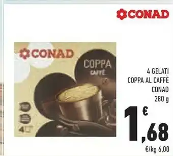 Conad Coppa Caffe 4 Gelati Coppa Al Caffe 280 G offerta