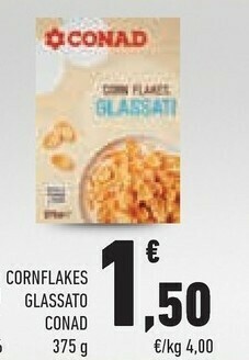 Conad Conad - Corn Flakes Glassati 375 G(ml) offerta