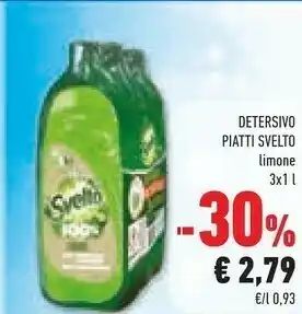 Conad Svelto Detersivo Piatti 3 X 1 L offerta