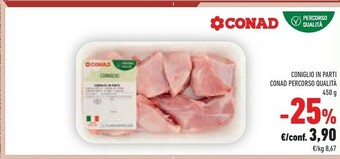 Conad Conad Coniglio In Parti Percorso Qualità 450 G offerta