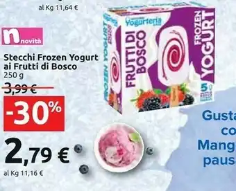 Carrefour Stecchi Frozen Yogurt Ai Frutti Di Bosco offerta