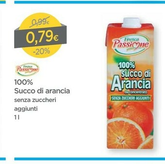 DPiù Fresca passione 100% Succo Di Arancia offerta