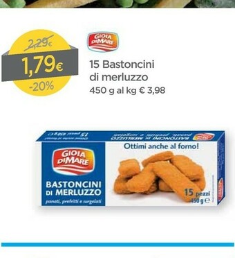 DPiù Gioia Di Mare 15 Bastoncini Di Merluzzo offerta