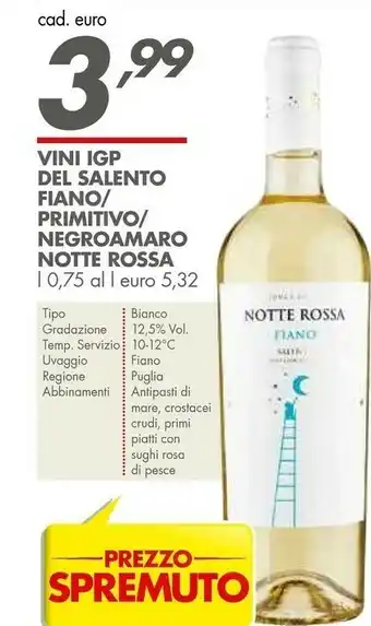 Italmark Notte rossa Vino offerta