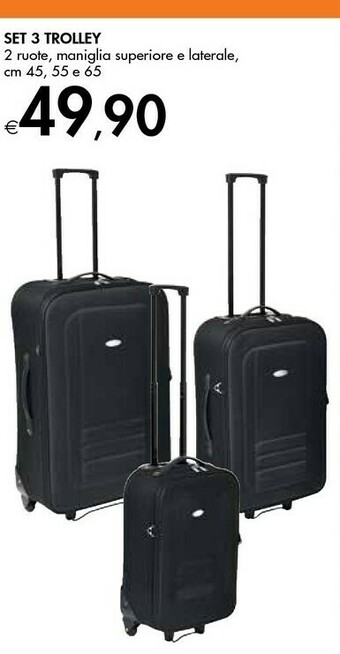 Bennet Set 3 Trolley offerta
