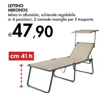 Bennet Mikonos Lettino offerta