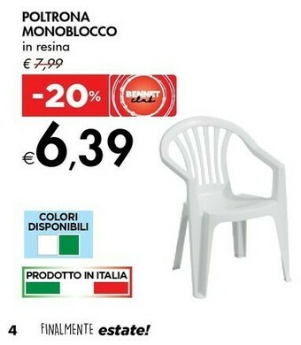Bennet Poltrona Monoblocco offerta