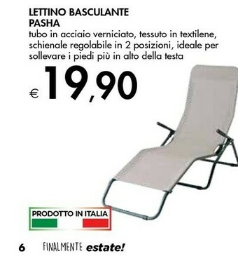 Bennet Lettino Basculante Pasha offerta