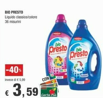 Crai Presto Detersivo lavatrice offerta