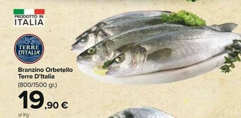 Carrefour Terre d'Italia Branzino offerta
