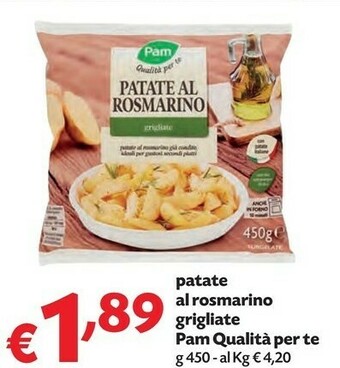 Pam Pam Patate Al Rosmarino Grigliate Qualità Per Te offerta