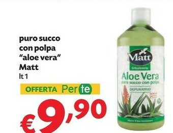 Pam Matt Puro Succo Con Polpa Aloe Vera offerta