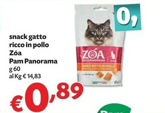 Pam Pam Panorama Snack Gatto Ricco In Pollo Zóa offerta