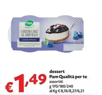 Pam Pam Dessert offerta