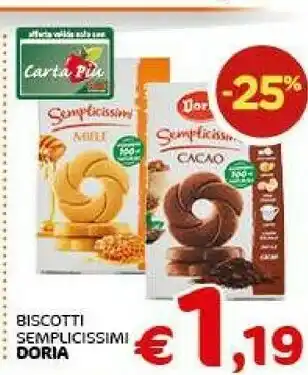 Crai Doria Doria Biscotti Semplicissimi offerta