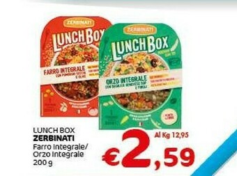 Crai Zerbinati Lunch Box Orzo Integrale Con Basilico Genovese DOP E Pinoli 200 G(ml) offerta